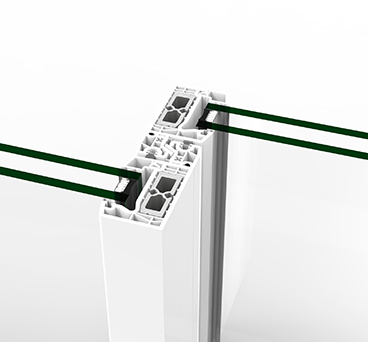 Acristalamiento panorámico de villa con sistema Cortizo E 170