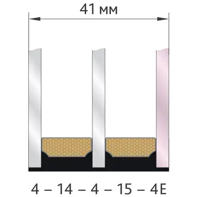 Двухкамерный Теплопакет 41 мм