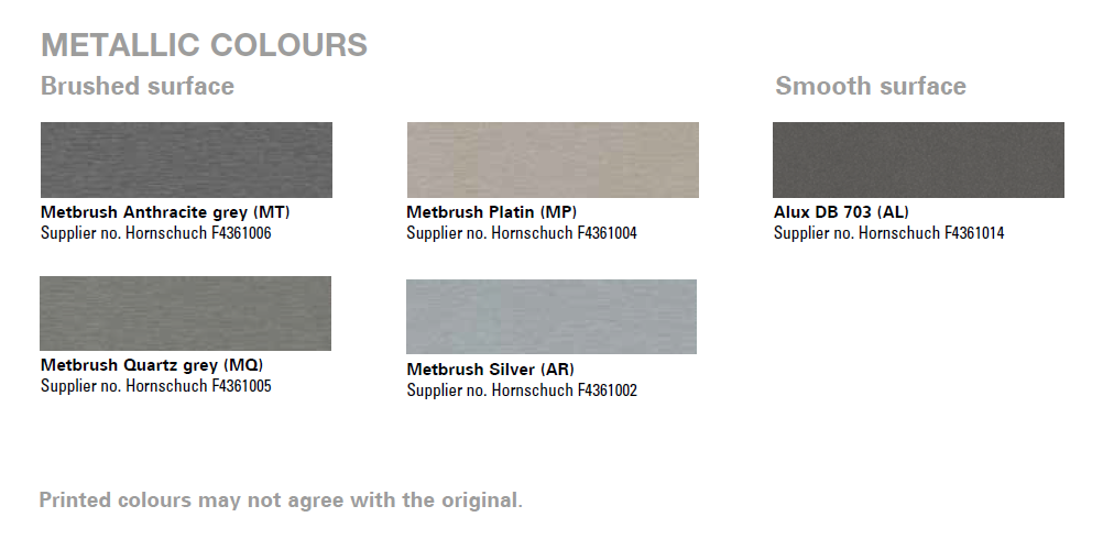 Каталог цветов и ламинации под металл Kömmerling Xtrem 76 MD Zero