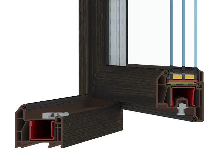 Цветной профиль: коричневый