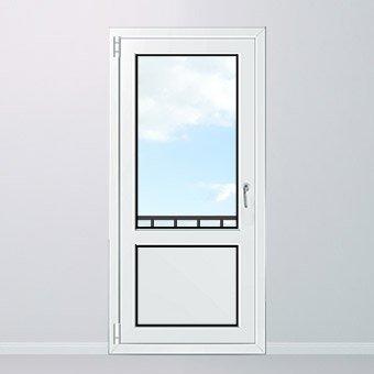 Балконная дверь со стеклянной вставкой