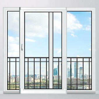 Портальные раздвижные двери на балкон