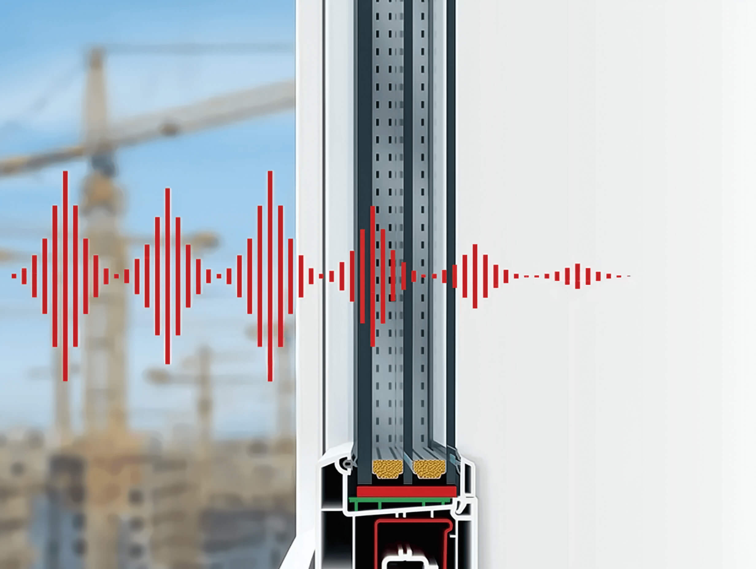 Sound insulation glass unit