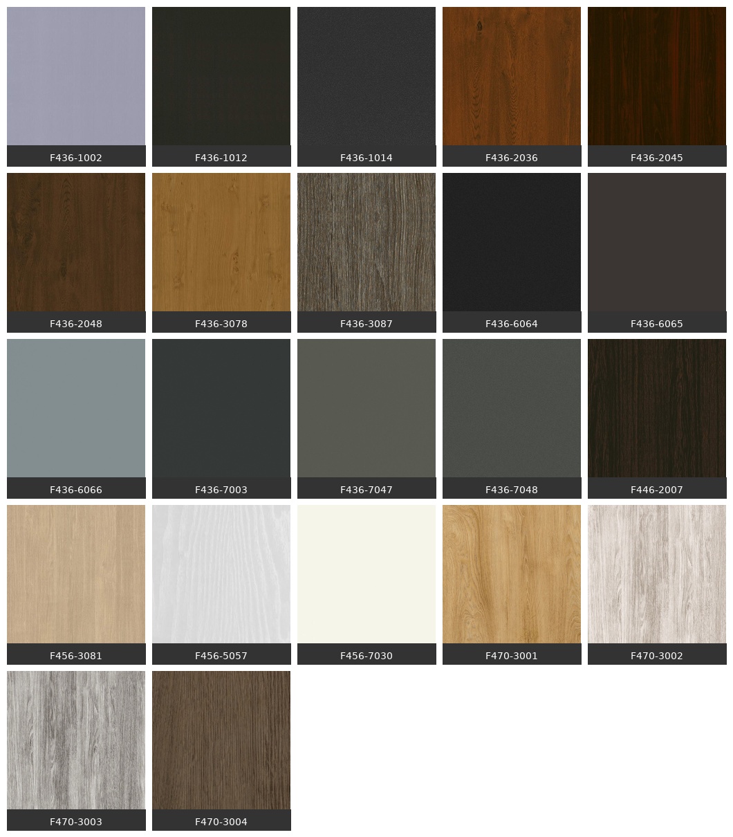 WDS windows and doors color palette