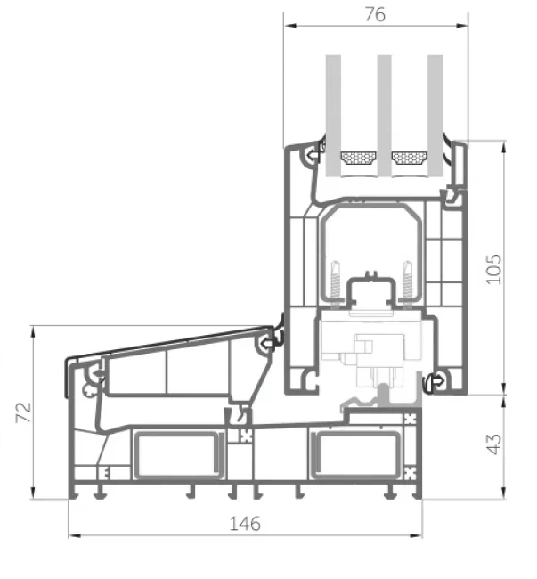 WDS SL 76 Чертеж профиля